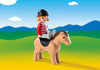 Playmobil 1.2.3 - Equestrian with Horse (6973)