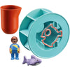 Playmobil 1.2.3 AQUA - Water Wheel with Baby Shark