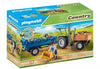 Playmobil 1.2.3 - Harvester Tractor with Trailer (