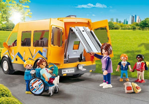 Playmobil - School Bus with Wheelchair Ramp - 9419-Bunyip Toys